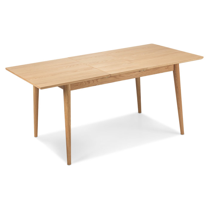 Mikado Living Abdiel 140Cm Extendable Solid Oak Dining Table Wayfair